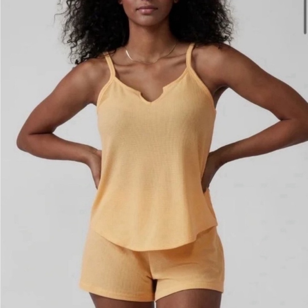 NWT Athleta SET of Wind Down Lunaria Sleep Cami & Short Size Medium.